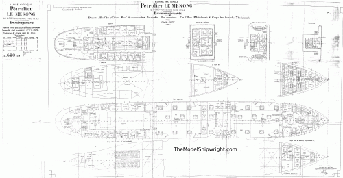 1928 French Cargo Ship Mekong – The Model Shipwright